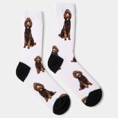 Personalisierte Wasserfarbenleder Socken (Rechts)