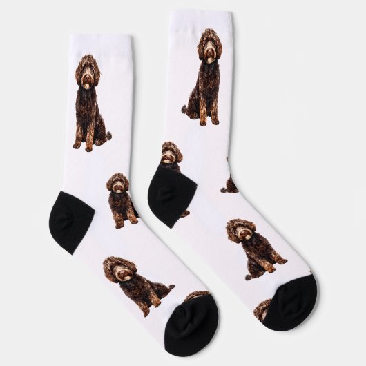 Personalisierte Wasserfarbenleder Socken (Rechts)