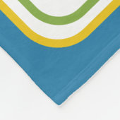 Personalisierte Wasserfarbenpalme Fleecedecke (Ecke)