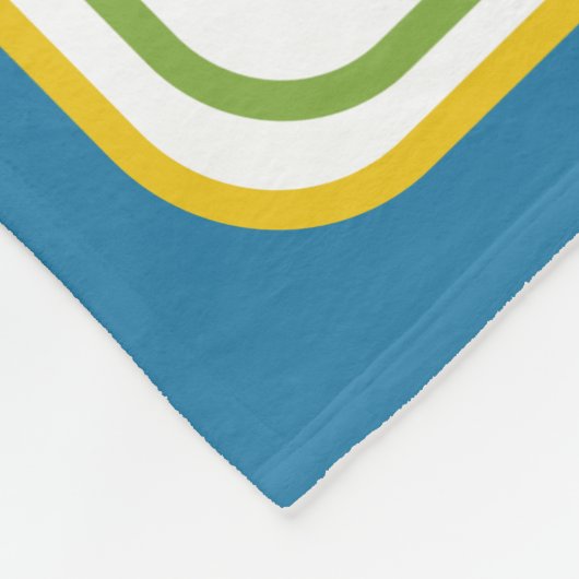 Personalisierte Wasserfarbenpalme Fleecedecke (Ecke)