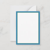 Personalisierte Wasserfarbenpalme Mitteilungskarte (Rückseite)