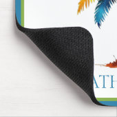 Personalisierte Wasserfarbenpalme Mousepad (Ecke)
