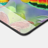 Personalisierte Wasserfarbenschmetterlinge Schreibtischunterlage (Ecke)