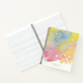 Personalisierte Wasserfarbenstriche Notizblock (Innenseite)