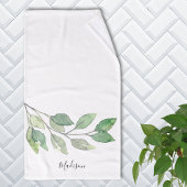 Personalisierte Wasserfarbenwelt Handtuch