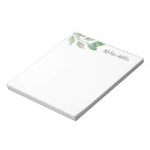 Personalisierte Wasserfarbenwelt Notizblock (Rotiert)