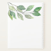 Personalisierte Wasserfarbenwelt Planer (Rückseite)