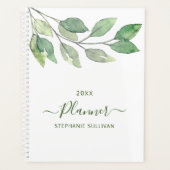 Personalisierte Wasserfarbenwelt Planer (Vorderseite)