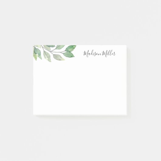 Personalisierte Wasserfarbenwelt Post-it Klebezettel (Vorderseite)