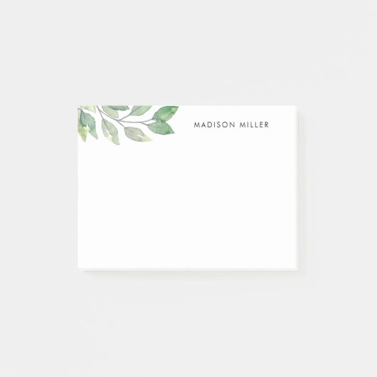 Personalisierte Wasserfarbenwelt Post-it Klebezettel (Vorderseite)