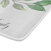 Personalisierte Wasserfarbenwelt Schneidebrett (Ecke)