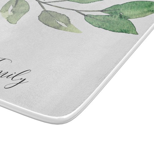 Personalisierte Wasserfarbenwelt Schneidebrett (Ecke)