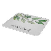 Personalisierte Wasserfarbenwelt Schneidebrett (Ecke)