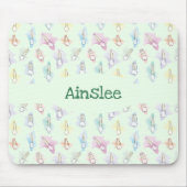 Personalisierte Wasserfarbenzähne Mousepad (Vorne)