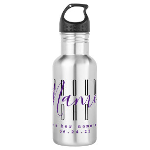 Personalisierte Wasserflasche für stolzen Vater - 