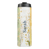 Personalisierte Wasserflasche mit Namen Thermosbecher (Vorderseite)