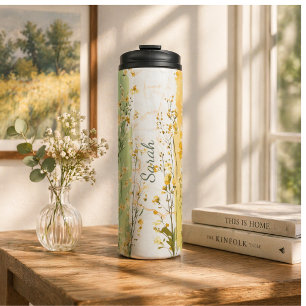Personalisierte Wasserflasche mit Namen Thermosbecher