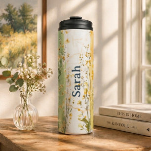 Personalisierte Wasserflasche mit Namen Thermosbecher