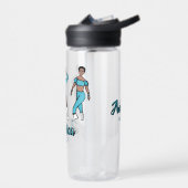 Personalisierte Wasserflasche Tri-Pose Aqua #1 Trinkflasche (Links)