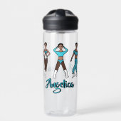 Personalisierte Wasserflasche Tri-Pose Aqua #1 Trinkflasche (Vorderseite)