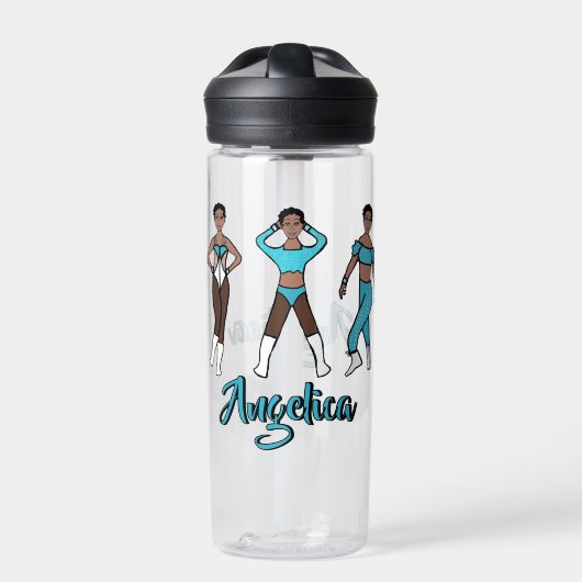 Personalisierte Wasserflasche Tri-Pose Aqua #1 Trinkflasche (Vorderseite)