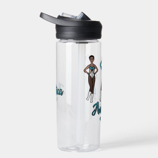 Personalisierte Wasserflasche Tri-Pose Aqua #1 Trinkflasche (Rechts)