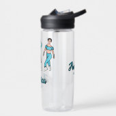Personalisierte Wasserflasche Tri-Pose Aqua #2 Trinkflasche (Links)