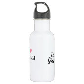 Personalisierte Wasserflasche zum Schulbeginn für  (Rückseite)