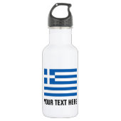 Personalisierte Wasserflaschen unter griechischer Trinkflasche (Vorderseite)