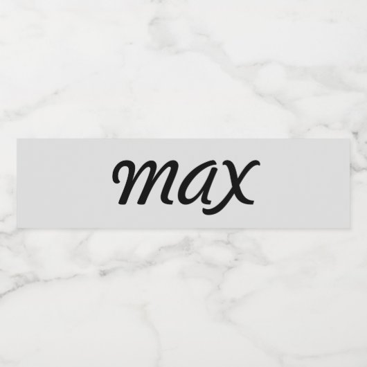 personalisierte wasserflaschenetikett (Einzelnes Label)