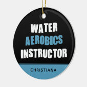 Personalisierte Wasserhärtungslehrer Keramik Ornament (Links)