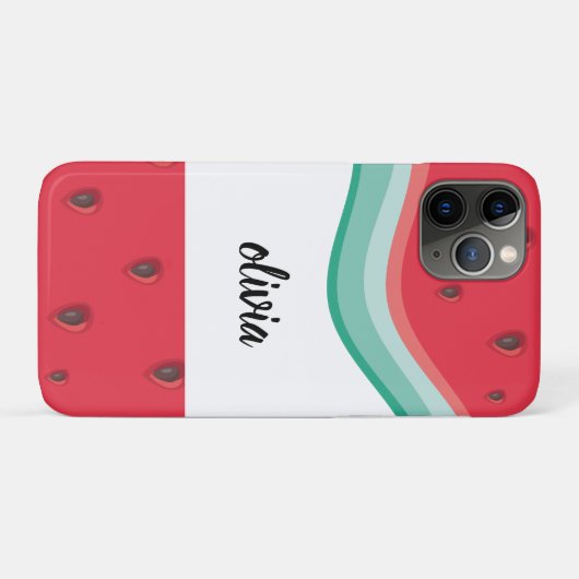 Personalisierte Wassermelone Case-Mate iPhone Hülle (Rückseite (Horizontal))