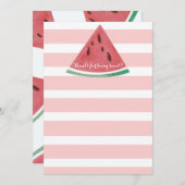 Personalisierte Wassermelone danken Ihnen zu Dankeskarte (Vorne/Hinten)