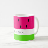 Personalisierte Wassermelone Kaffeetasse (VorderseiteRechts)