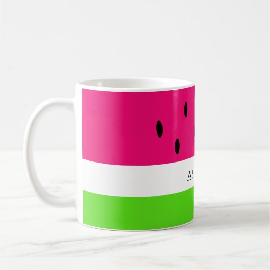 Personalisierte Wassermelone Kaffeetasse (Links)
