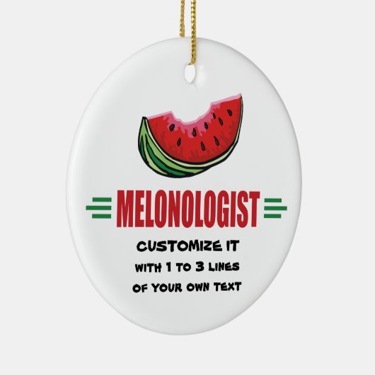 Personalisierte Wassermelone Keramikornament (Rechts)