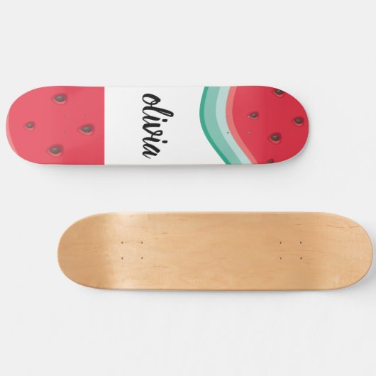 Personalisierte Wassermelone Skateboard (Horizontal)