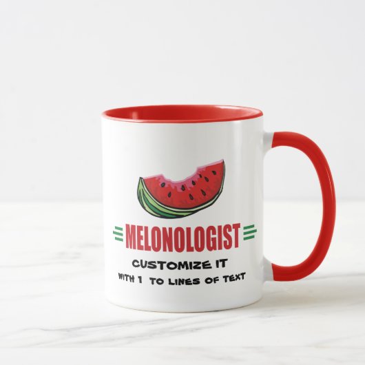 Personalisierte Wassermelone Tasse (Rechts)
