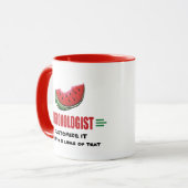 Personalisierte Wassermelone Tasse (Vorderseite Links)