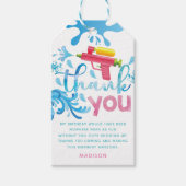 Personalisierte Wasserwaffe Sommer Geburtstag Dank Geschenkanhänger (Vorderseite)