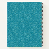 Personalisierte Wasserwaves Notizblock (Rückseite)