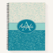 Personalisierte Wasserwaves Notizblock (Vorderseite)