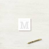 Personalisierte Wasserzeichen-Monogramm Postit®-No Post-it Klebezettel (Auf Schreibtisch)