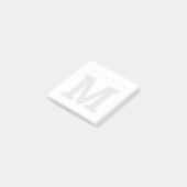 Personalisierte Wasserzeichen-Monogramm Postit®-No Post-it Klebezettel (angewinkelt)