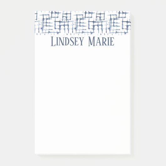 PERSONALISIERTE WATERCOLOR-Nachhinweise Post-it Klebezettel (Vorderseite)