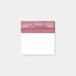 PERSONALISIERTE WATERCOLOR-Nachhinweise Post-it Klebezettel