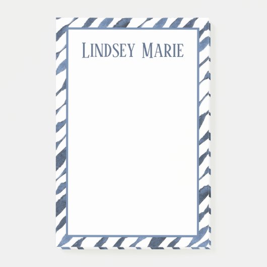 PERSONALISIERTE WATERCOLOR-Nachhinweise Post-it Klebezettel (Vorderseite)