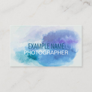 Personalisierte "Watercolor Splash" (Amerikanisch) Visitenkarte