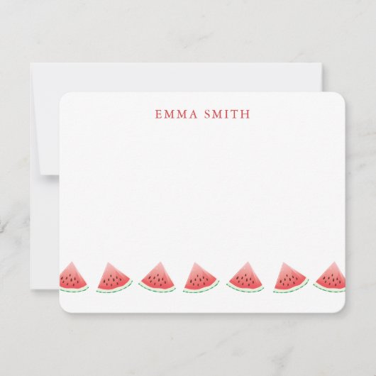 Personalisierte Watermelon-Karte Mitteilungskarte (Vorderseite)