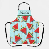 Personalisierte Watermelon Popsicle Muster Schürze (Vorderseite)